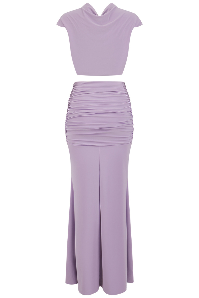 OLERIA CO-ORD SET IN PURPLE - CULT MIA