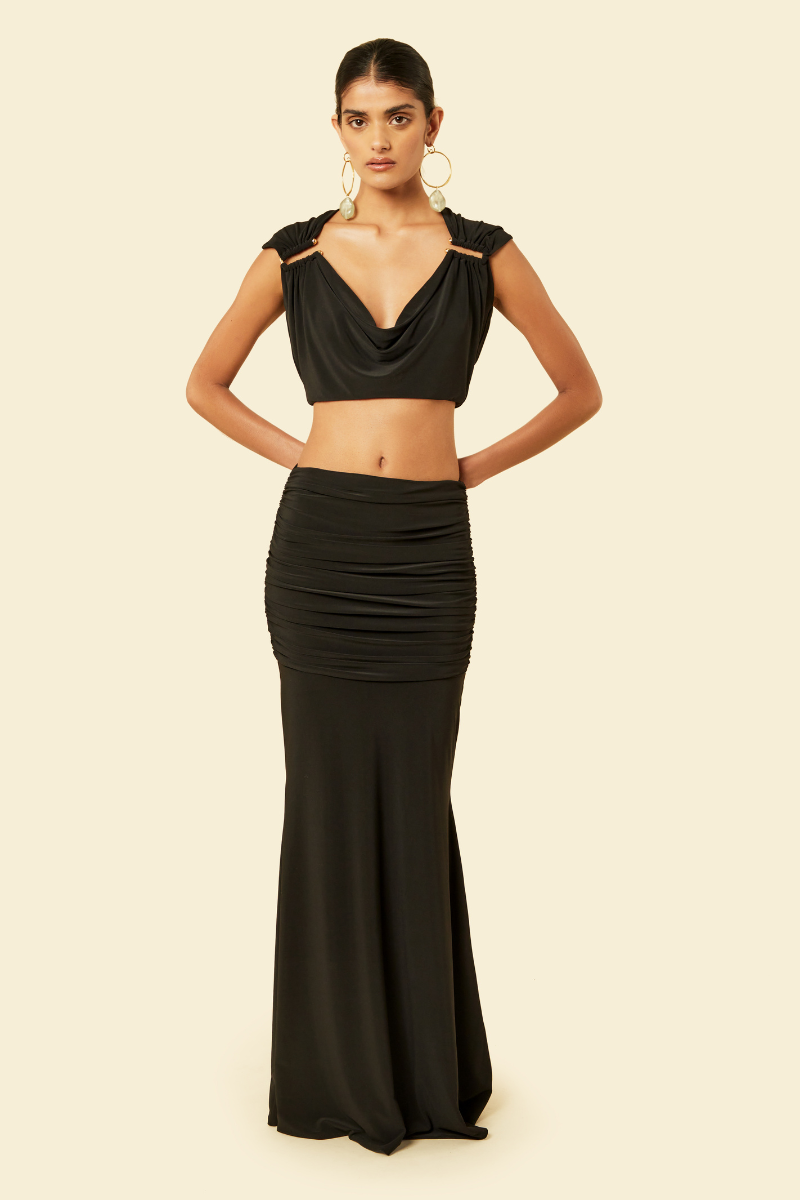 OLERIA CO-ORD SET IN BLACK - CULT MIA