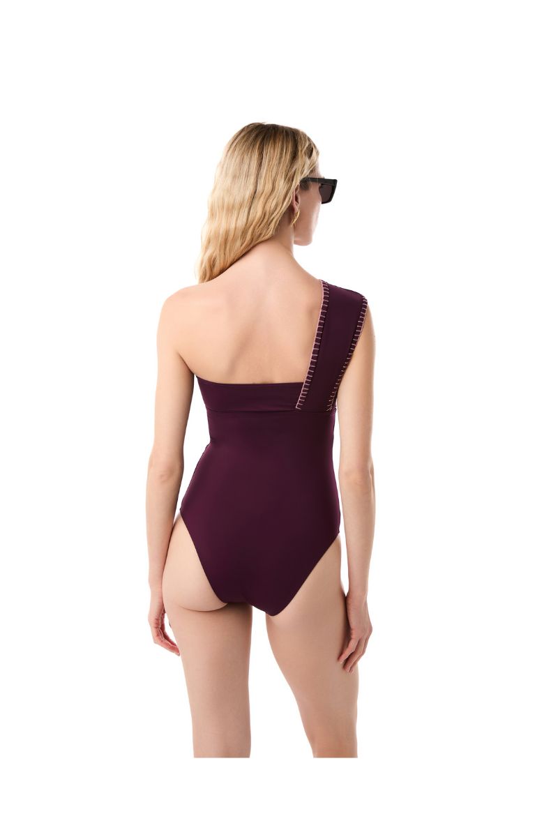 OLIVIA SWIMSUIT IN DARK VIOLET - CULT MIA