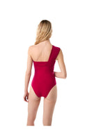 KIOHNE Olivia swimsuit in vibrant wild magenta color, featuring a sleek design and adjustable straps.