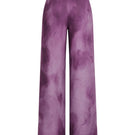 Tinta Latina Olivo pants in purple print, showcasing stylish patterned pants with a relaxed fit and vibrant design.