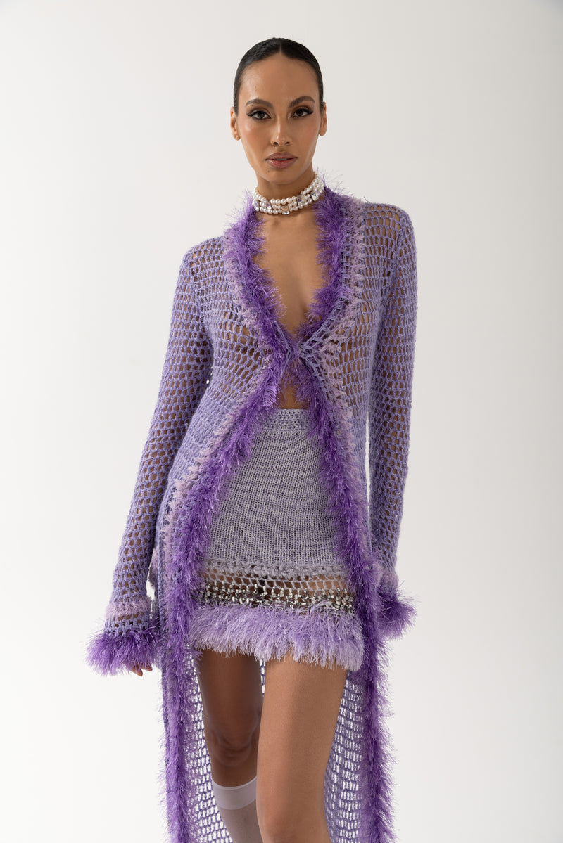 CAMILA HANDMADE KNIT CARDIGAN-DRESS - CULT MIA