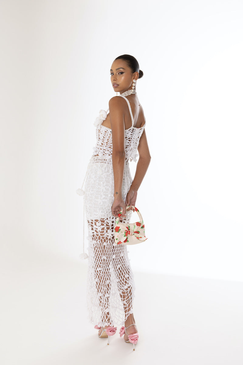 WHITE VANILLA HANDMADE CROCHET TOP - CULT MIA