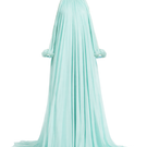Urban Muse Ondine Aqua Mint maxi dress with flowing fabric and sleeveless design, perfect for elegant summer occasions.