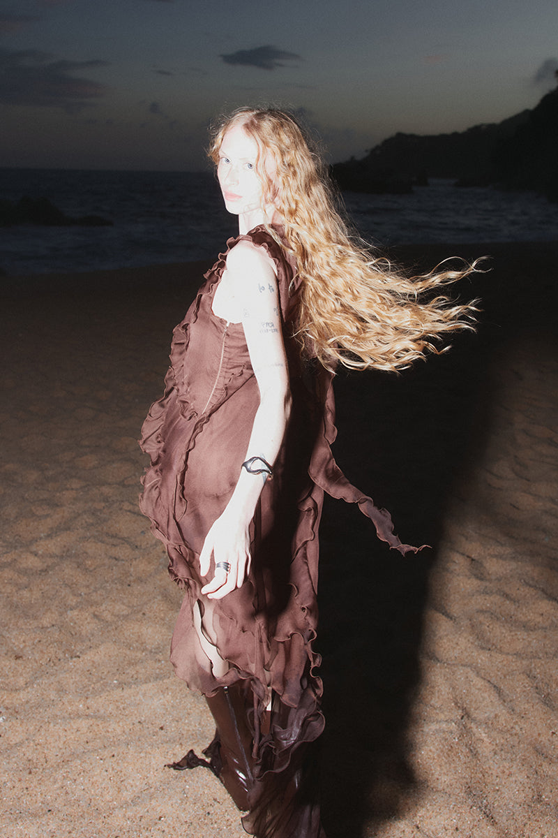 MIRAGE DRESS IN BROWN - CULT MIA