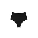 Black and white Oasis bikini bottom by Verdelimon, shown from the front with a stylish, fitted design for swimwear.