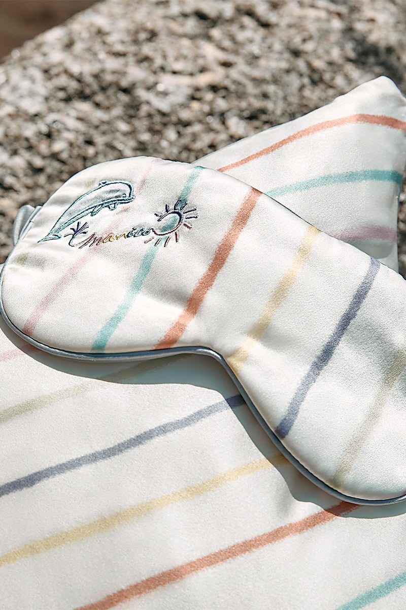 OCEAN STRIPE EYE MASK - CULT MIA