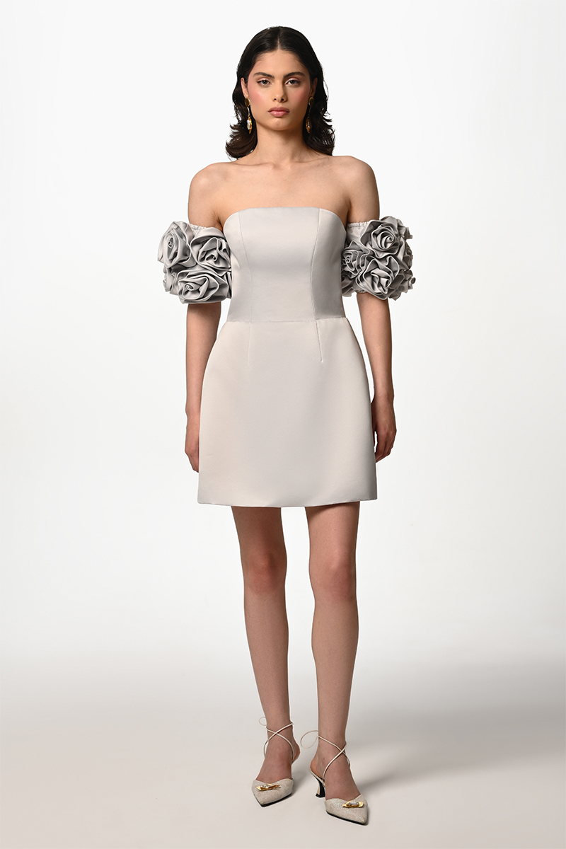 OFF-SHOULDER MINI DRESS