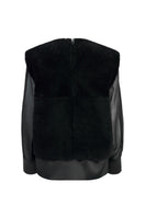 Black Olympia sweater by Lorena Saravia, stylish knit top with a cozy fit and modern design, perfect for casual wear.