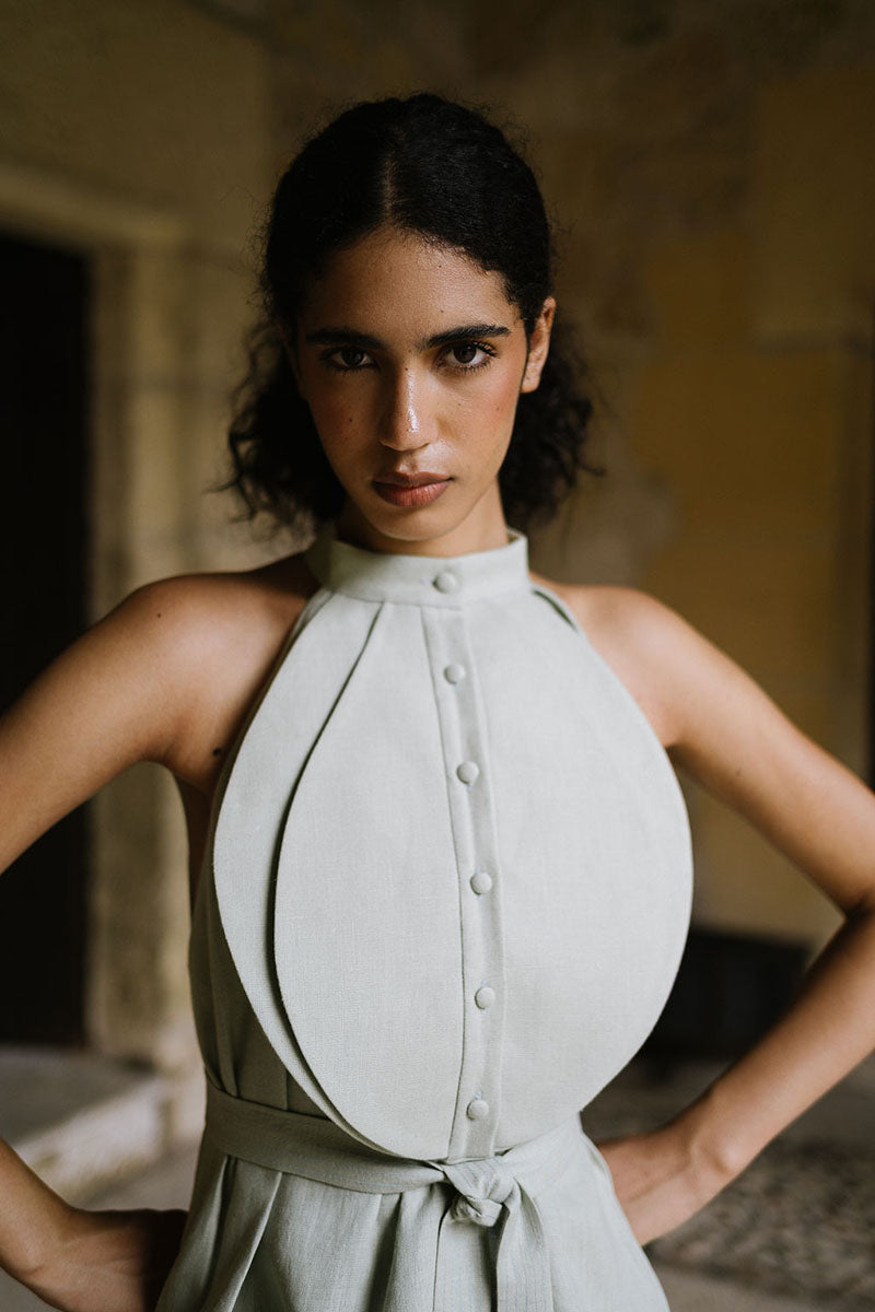 OPHELIA BLOUSE IN ALOE WASH - CULT MIA