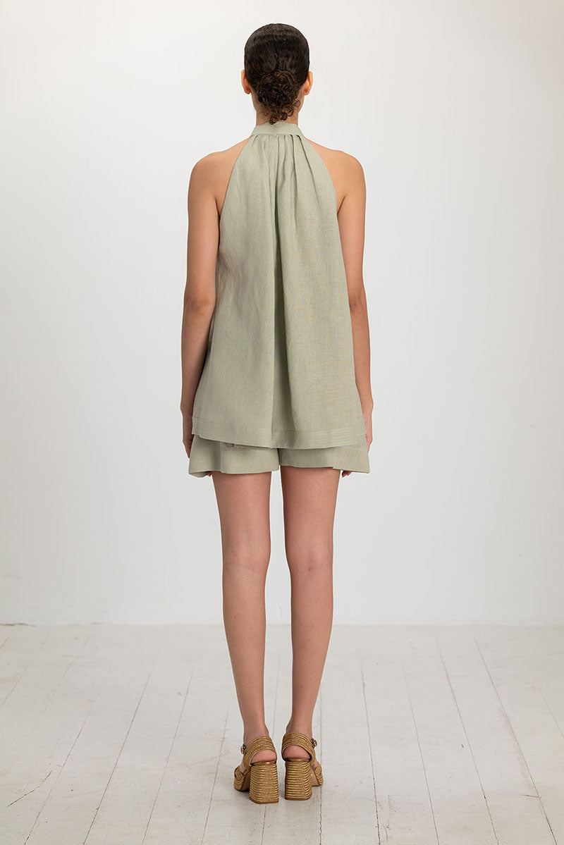 OPHELIA BLOUSE IN ALOE WASH - CULT MIA