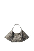 Double A Ophelia oversized shoulder bag with stylish snakeprint design, featuring a spacious interior and trendy fashion style.