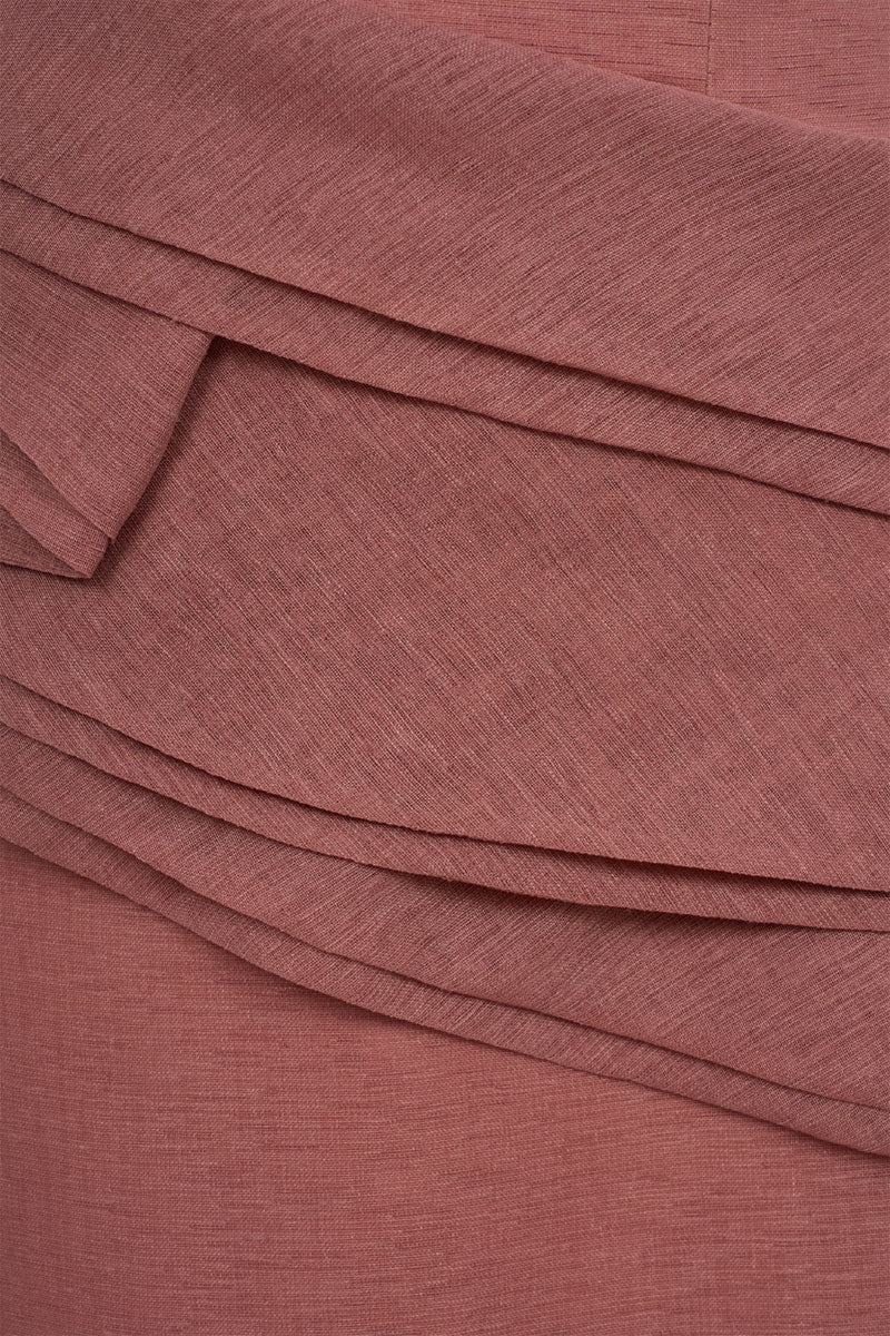 Elegant RANYA gown by EEGEN STUDIO featuring flowing fabric and intricate detailing, perfect for formal occasions.