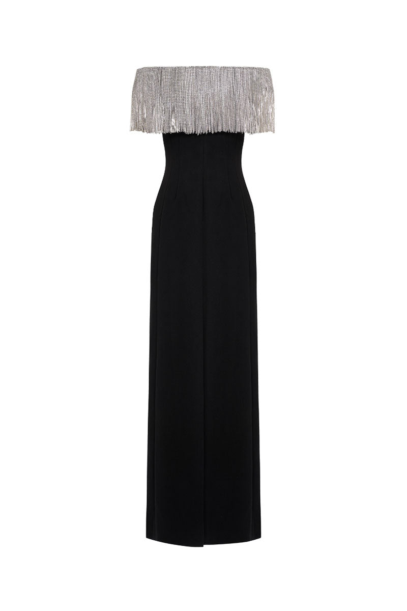 Elegant EEGEN STUDIO Kaya gown with intricate detailing, flowing fabric, and a stylish design perfect for formal occasions.