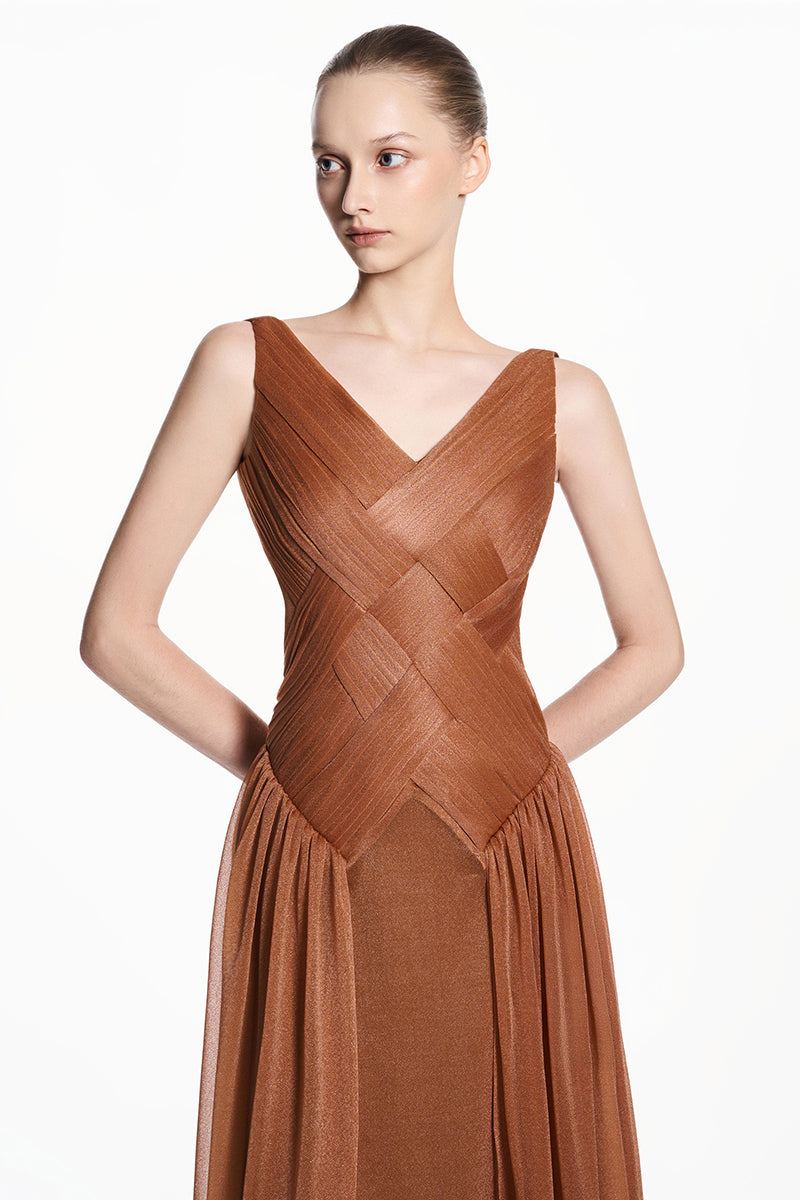 brown spandex dress Royal Blue Womens Spaghetti Strap Dress for Women Vneck Spandex Casual Ruched Slit Tie Knot Paperbag Midi Summer Fall Dress 2026 Clothing Fashion