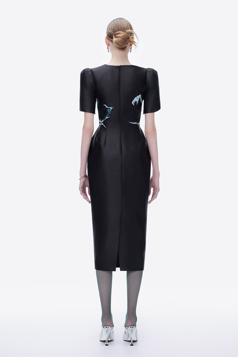 Tiny Ink LUMINOUS SECRET MIDI DRESS