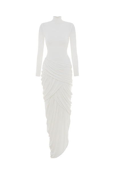 THALORA MIDI DRESS IN WHITE | CULT MIA | POEM