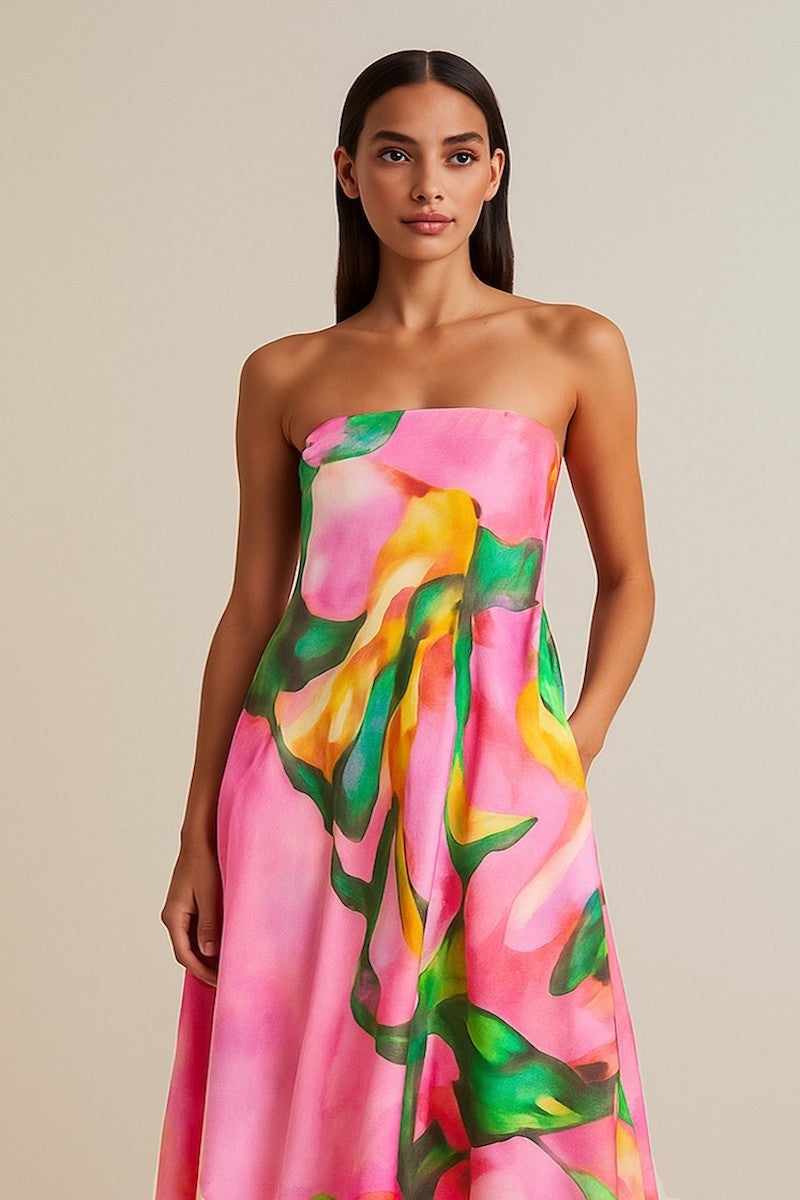 PEONY DRESS IN TAFFY PINK - CULT MIA