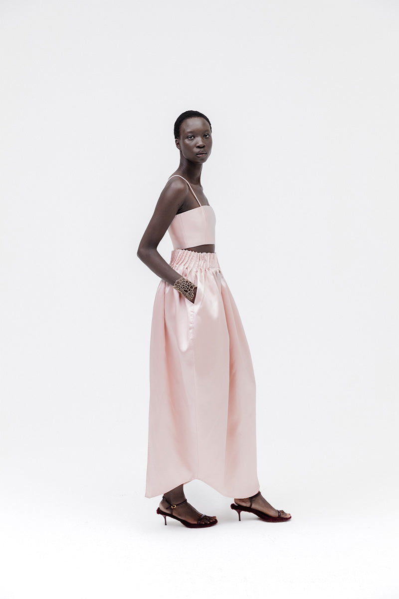 PEONY SKIRT IN PASTEL PINK | CULT MIA | Studio NK PEONY SKIRT IN PASTEL PINK | CULT MIA | Studio NK