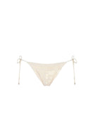 Aguaclara LA PERLE side tie bikini bottoms in vibrant blue with adjustable side ties and a smooth, lightweight fabric.