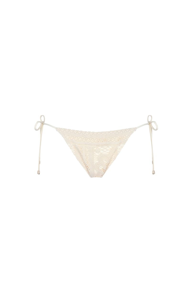 Aguaclara LA PERLE side tie bikini bottoms in vibrant blue with adjustable side ties and a smooth, lightweight fabric.
