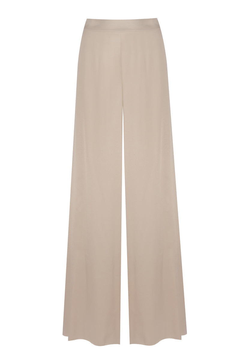 PAIGE CAMI AND HIGH WAISTED BEIGE PJ SET - CULT MIA