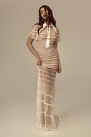 Elegant POEM Opaline Maxi Dress featuring flowing fabric and a stylish silhouette, perfect for summer or special occasions.
