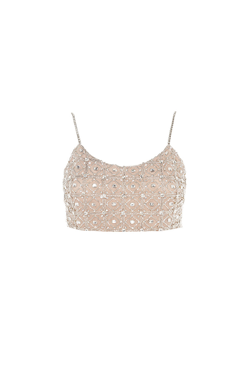 EMBELLISHED CROPPED TOP - CULT MIA