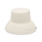 White Panama hat by LE SH KA, featuring a classic woven design and wide brim for stylish sun protection.