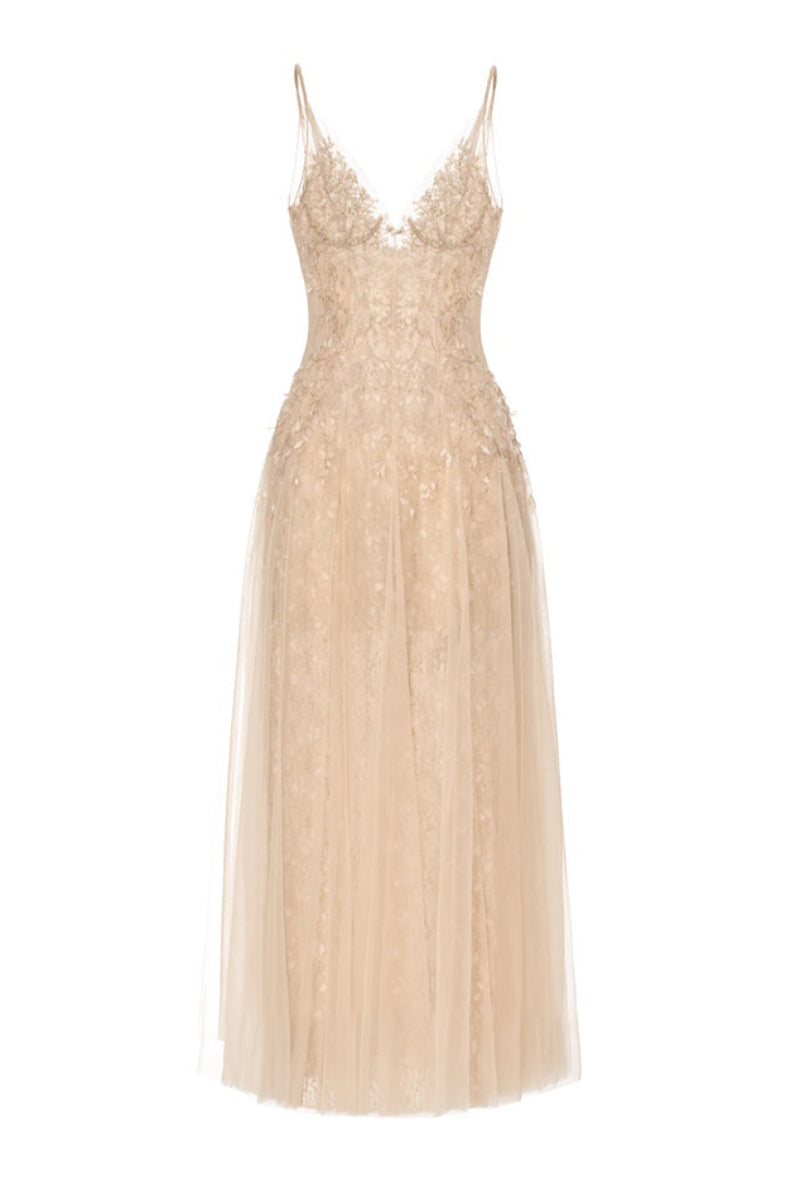 PASTEL CRYSTAL BEADED MIDI DRESS | CULT MIA | Montsand PASTEL CRYSTAL BEADED MIDI DRESS | CULT MIA | Montsand