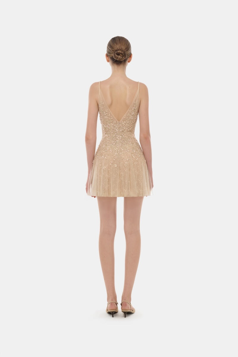 PASTEL DEEP-V MINI DRESS | CULT MIA