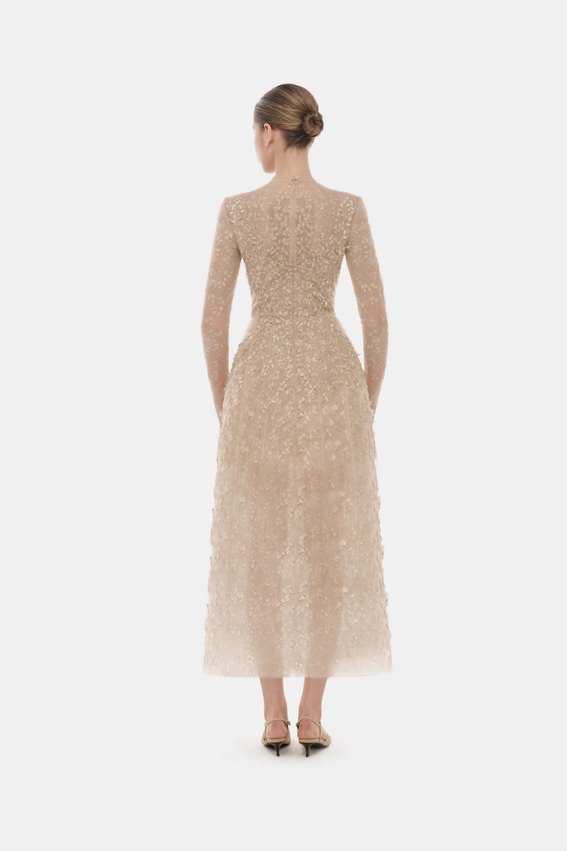 PASTEL MOCKNECK LONG SLEEVE MIDI DRESS | CULT MIA