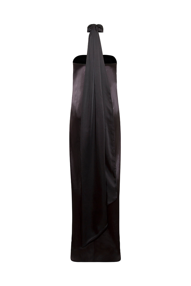 PEARL BLACK MAXI DRESS IN BLACK BLOOM - CULT MIA