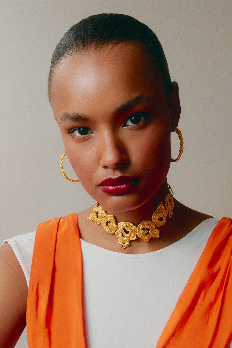 PEBBLE GOLD EARRING - CULT MIA