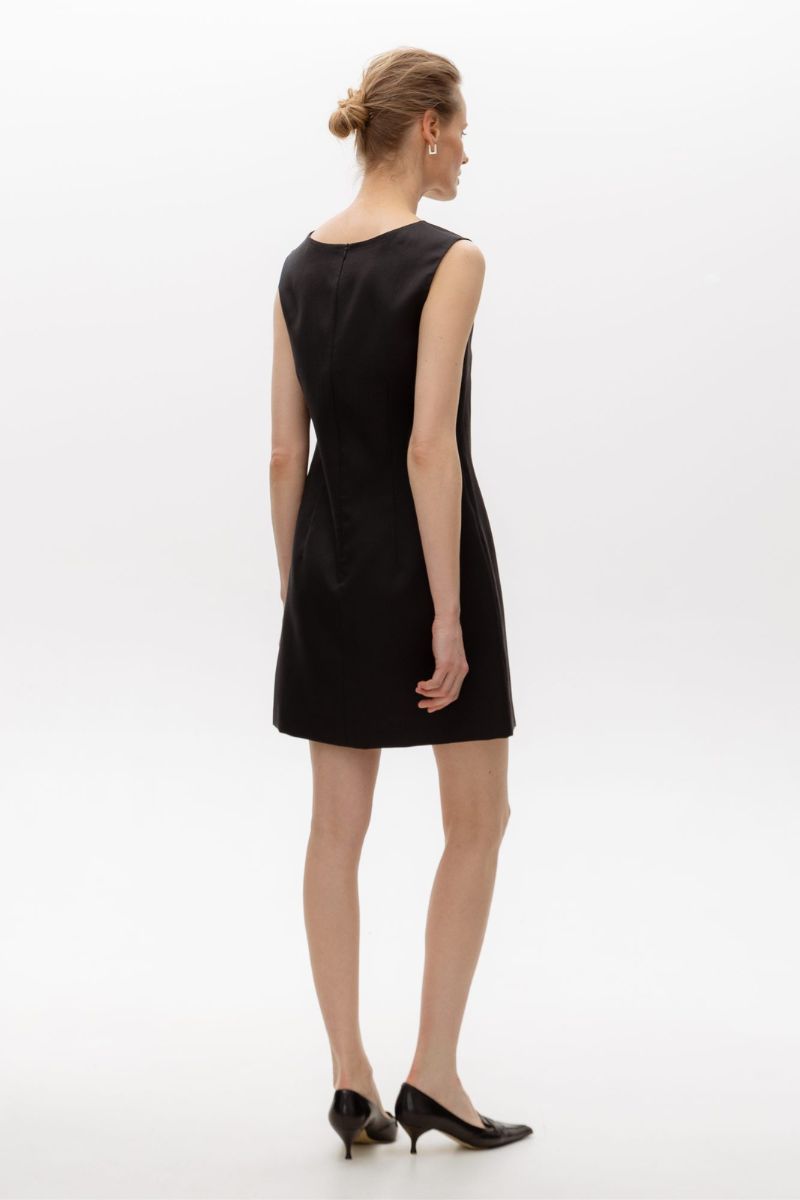PEPPER BLACK MINI DRESS - CULT MIA