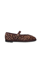 Flabelus Pierre Cheetah flats in beige with cheetah print, pointed toe design, and slip-on style for casual or dressy wear.