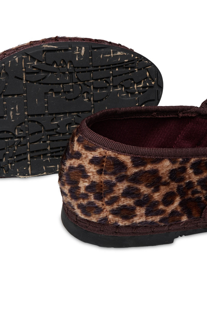Flabelus Pierre Cheetah flats featuring a cheetah print design and classic slip-on style, showcased on a neutral background.