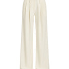 Off-white pleated trousers by Stolen Stores, stylish pants with a tailored fit and crisp pleats, perfect for casual or formal wear.