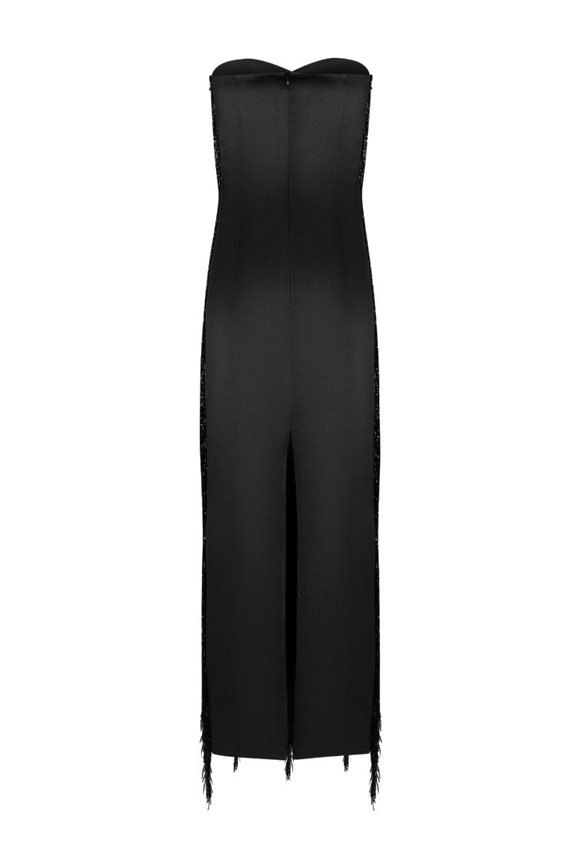 Nana Gotti Kristy Maxi Dress shown in a flowing fabric with a stylish design, perfect for elegant summer occasions.