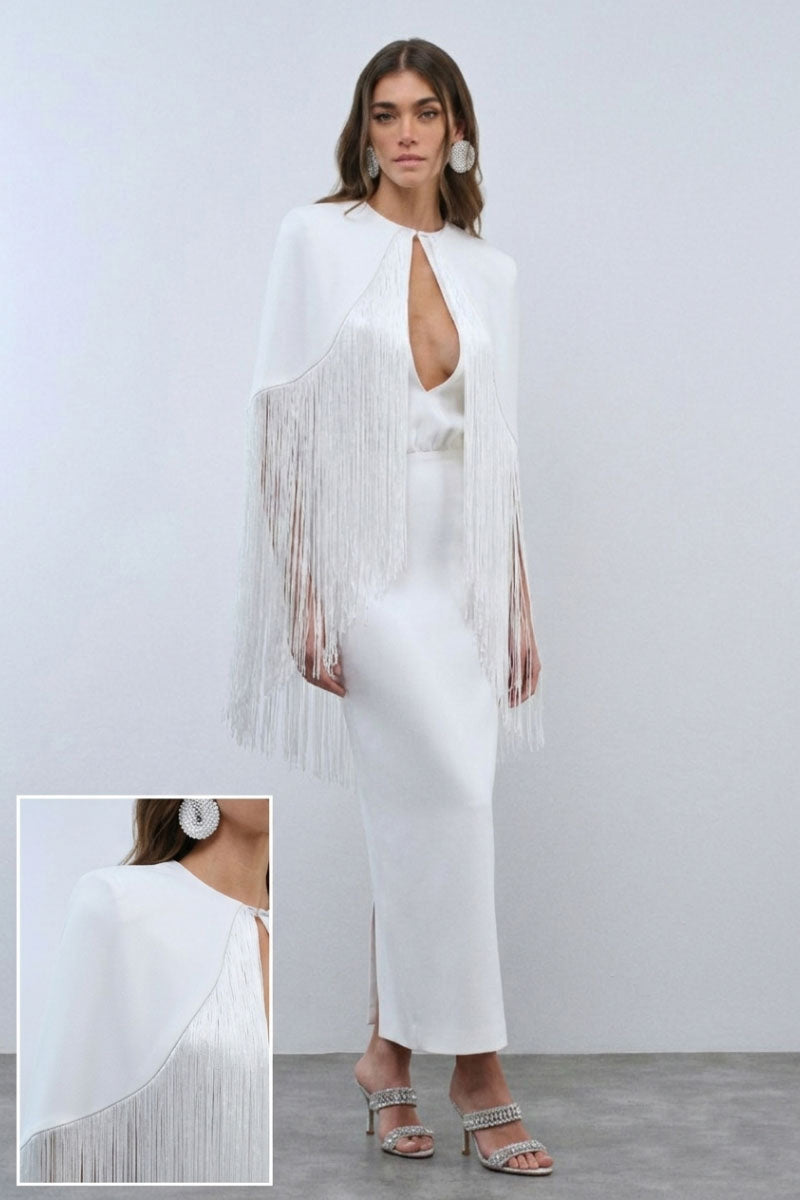 Nana Gotti Bianca Maxi Dress shown in a flowing, elegant design with soft fabric and a stylish silhouette.