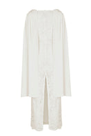 Nana Gotti Zafira midi dress displayed on a hanger, featuring a flowy fabric and stylish design for elegant everyday wear.
