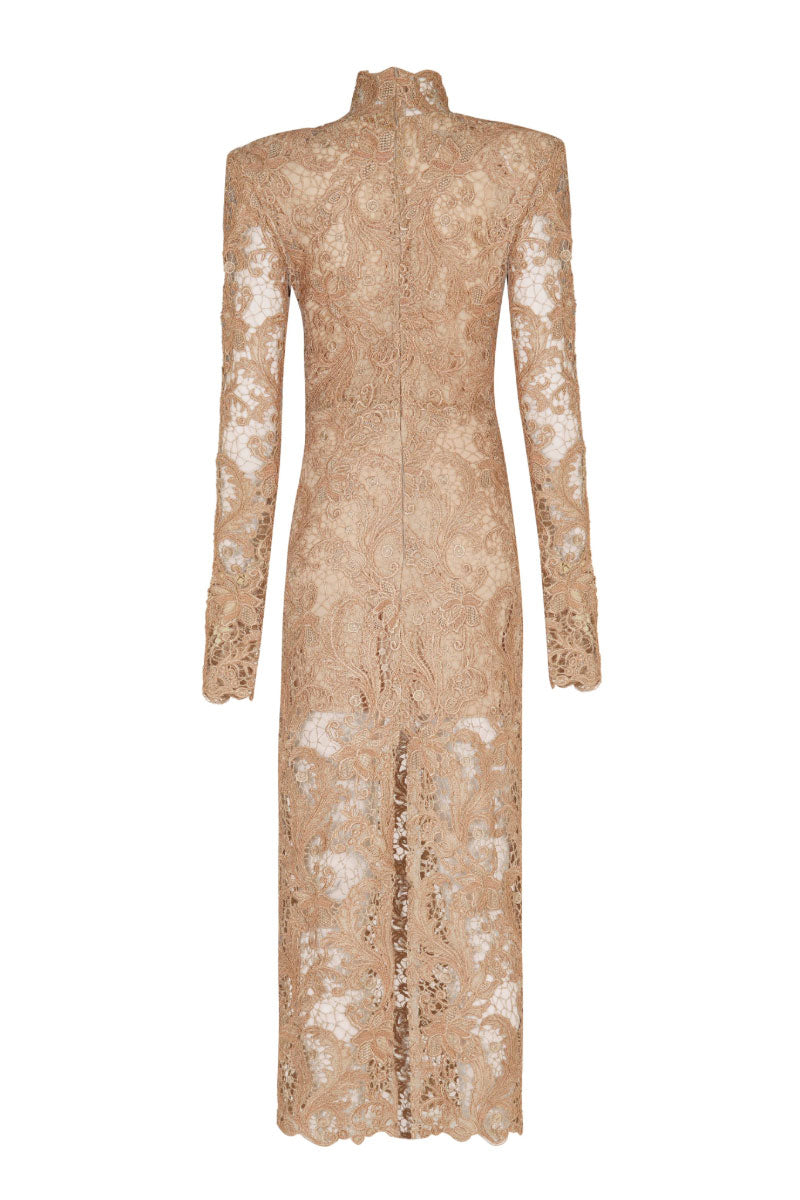 flowy neutral dress Waverly Dress XS/S / Beige Check