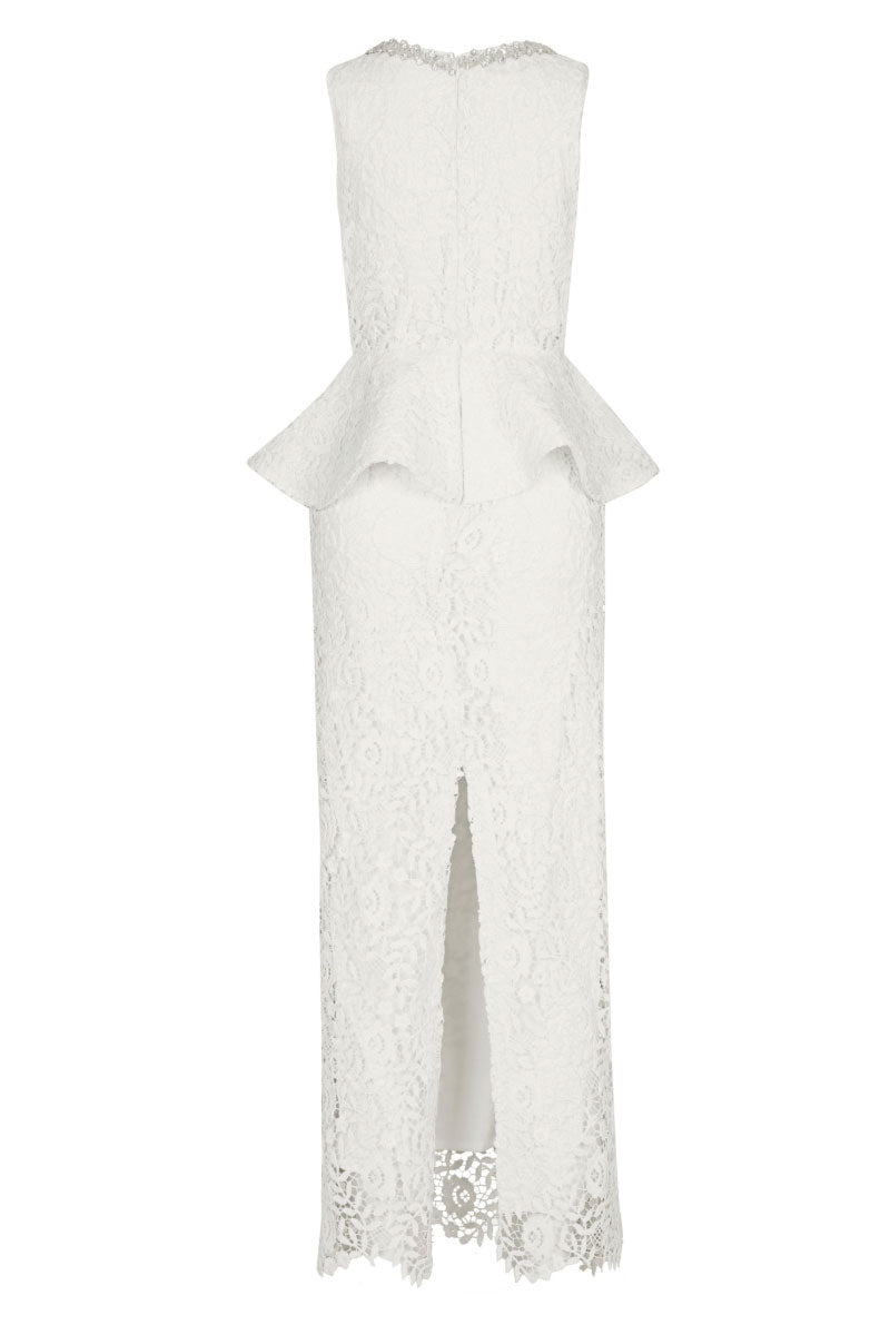 Nana Gotti Kalina maxi dress in flowing fabric, featuring a stylish design perfect for elegant summer occasions.