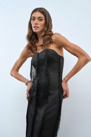 Nana Gotti Kristy Maxi Dress shown in a flowing fabric with a stylish design, perfect for elegant summer occasions.