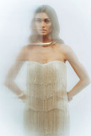 Nana Gotti HELIA maxi dress featuring flowing fabric and elegant design, perfect for summer or special occasions.