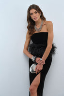 Nana Gotti Aurel Midi Dress, stylish and elegant with a flowing fabric, showcased in a fashion photoshoot.
