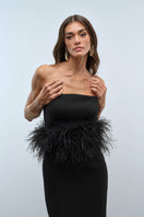 Nana Gotti VELA maxi dress with flowing fabric and elegant design, displayed in a stylish, full-length view.