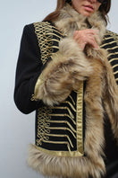 Nana Gotti Calla Blazer jacket in a stylish design, shown in a close-up image highlighting the fabric and tailored fit.