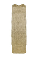 Nana Gotti HELIA maxi dress with flowing fabric and elegant design, shown in a full-length view on a model.