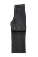 Manito Purity women's straight-leg knit pants in gray, showcasing a comfortable fit and classic style.